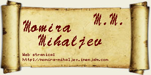 Momira Mihaljev vizit kartica